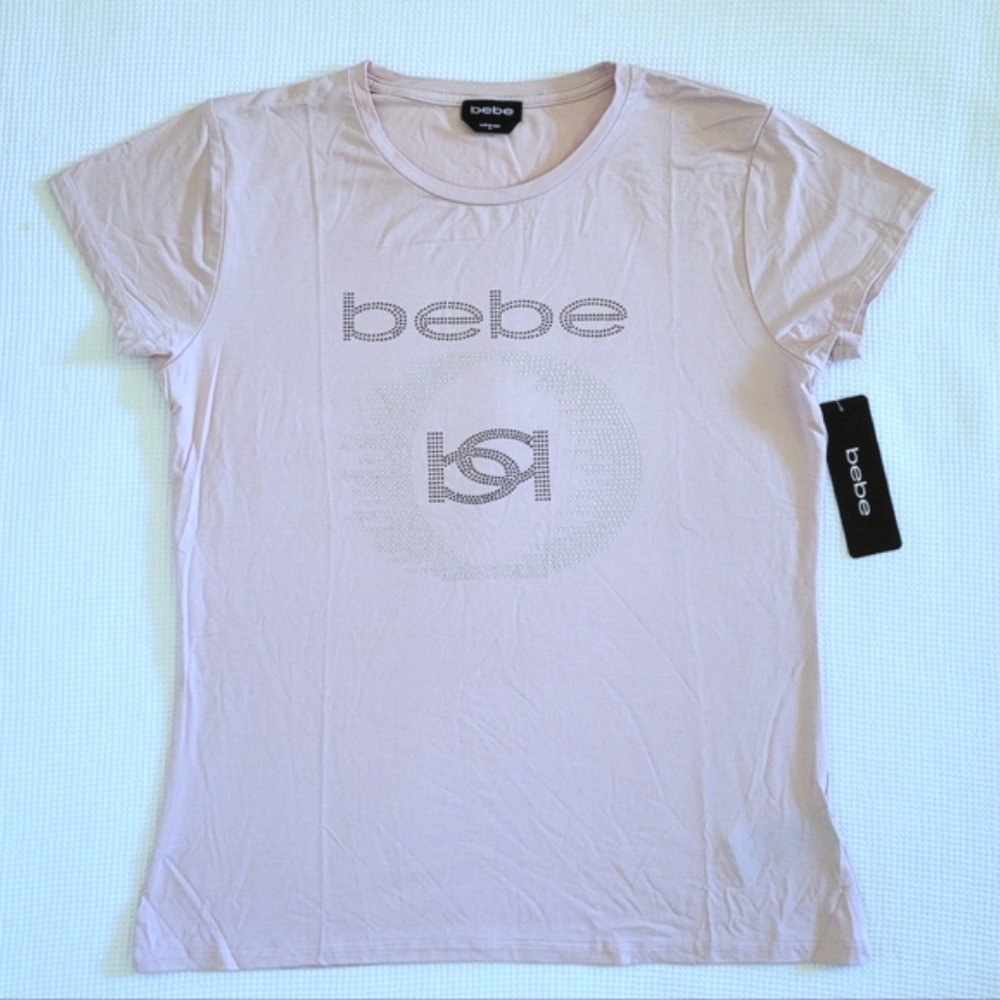 bebe Mirrored🪞 "bb" Rhinestone💎 Top - NWT - Picture 1 of 14